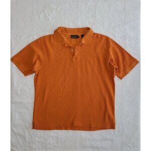 Timberland Shirt Mens Polo Size Orange L Cotton  Short Sleeve